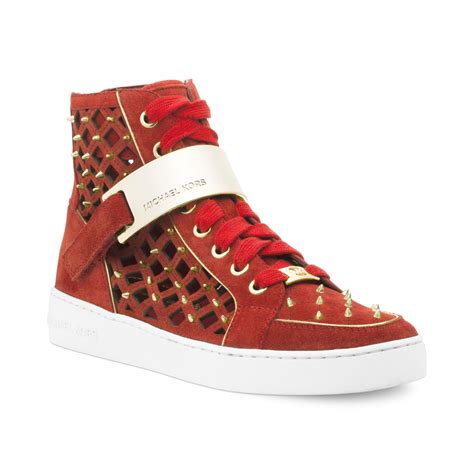 michael kors red tops|mk sneaker.